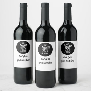 White Ghost Raptor  Wine Label