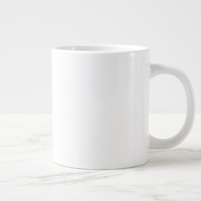 White GIANT Coffee Mug (Right)