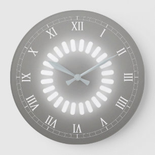 White Glow Large Clock