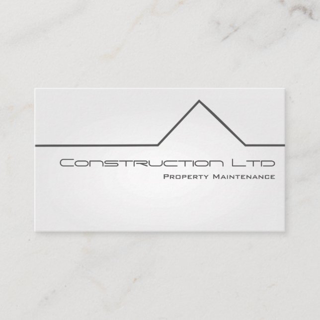 White Glow Property Maintenance Business Card (Front)