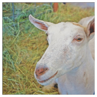 White Goat Fabric