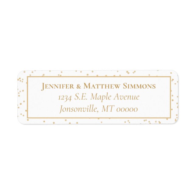 White & Gold Christmas Greetings Oval (Front)