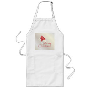 White gold Christmas Long Apron