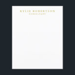 White Gold Colours Professional Trendy Plain Flyer<br><div class="desc">Represent yourself with this modern, elegant design. This template can be customized to meet all professional occupations.</div>