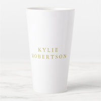 White & Gold Colours Professional Trendy Plain