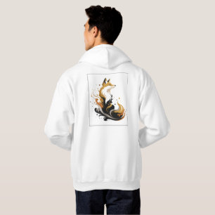 White & Gold Design Collection Hoodie