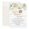 White Gold Floral Baby Shower by mail