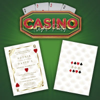 White Gold Gatsby Casino Las Vegas Poker Wedding