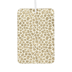 White Gold Glam Glitter Glitz Leopard Print Air Freshener