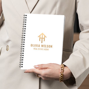 White Gold House Logo l Real Estate Agent Broker  Planner