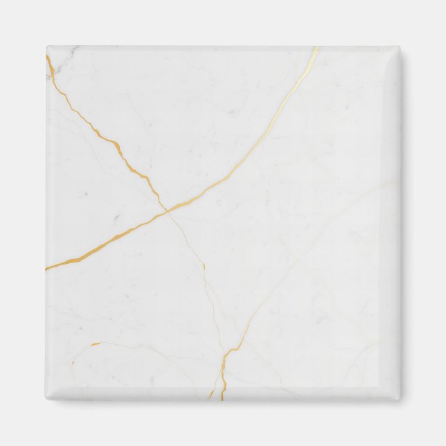white  gold marble magnet (Front)