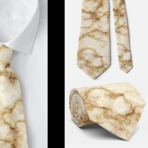 White Gold Marble Professional Stylish Tie