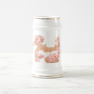 White Gold Stain Mama Coffee Mug