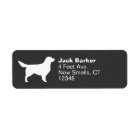 White Golden Retriever Dog Silhouette Adresse