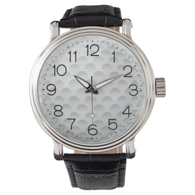 White Golf Ball Design  Watch (Front)