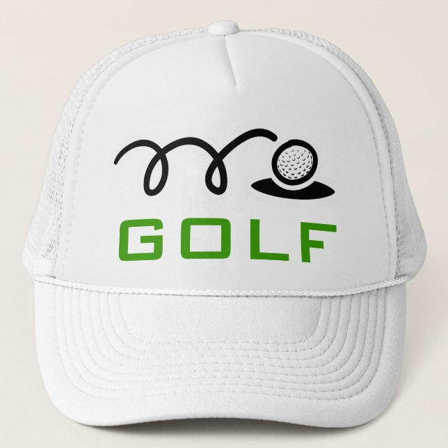 White golf hats for men and women (Front)