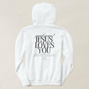 White Good News Hoodie