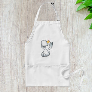 White Goose From Behind Silly Bird Standard Apron