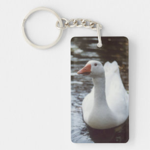 White Goose Keychain
