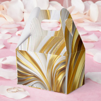 White Goud Retro Favor Box