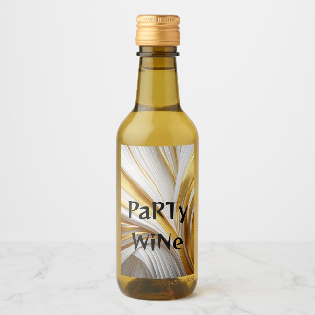 White Goud Retro Wine Label (Front)