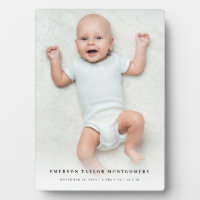 White Gradient Baby Photo Display – Nursery Design