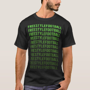 White Gradient Freestyle Football T-Shirt
