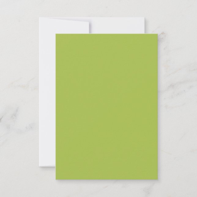 White Grape Green Spring Season Solid Colour Card (Front)