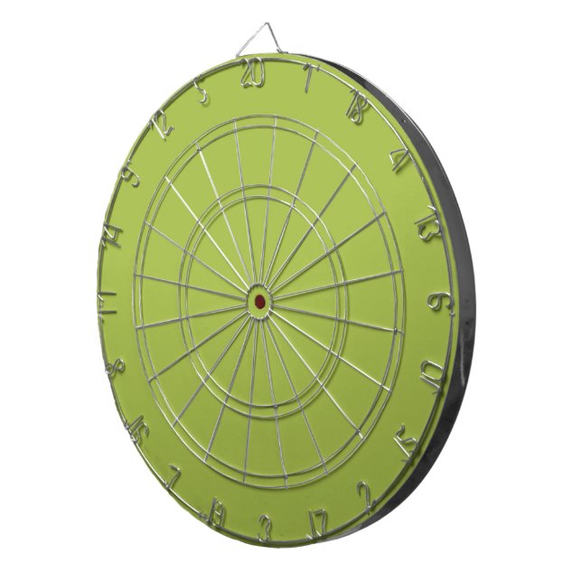White Grape Green Spring Season Solid Colour Dartboard (Front Right)