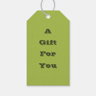 White Grape Green Spring Season Solid Colour Gift Tags
