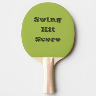 White Grape Green Spring Season Solid Colour Ping Pong Paddle