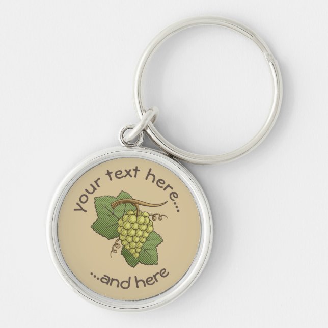 White Grapes Keychain (Front)