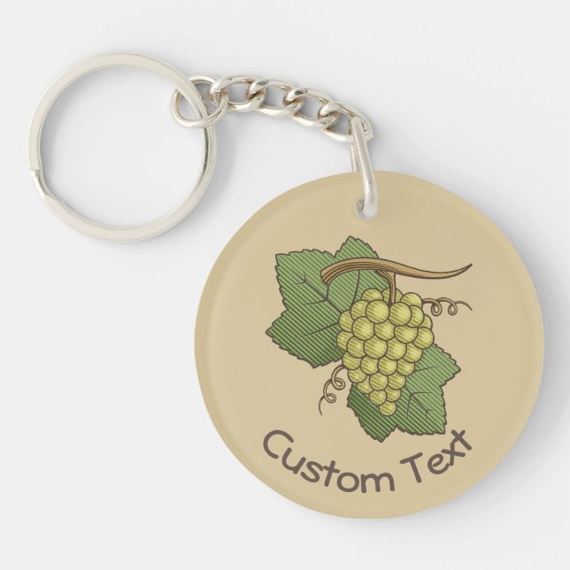 White Grapes Keychain (Front)