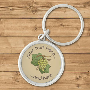 White Grapes Keychain