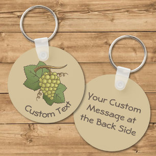 White Grapes Keychain
