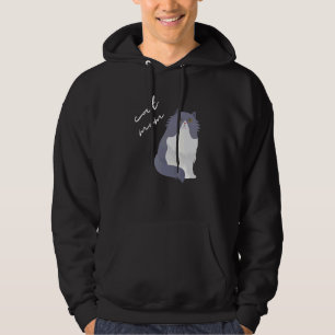 White & Gray Persian Cat Mom For Cat Hoodie