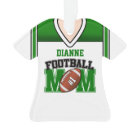 White/Green Football Mom Jersey