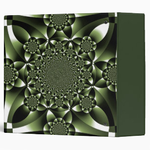 White Green Forest Leaf Petals Binder