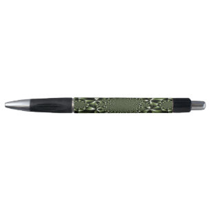 White Green Forest Leaf Petals Pen