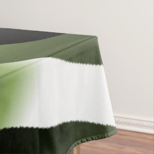 White Green Forest Leaf Petals Tablecloth