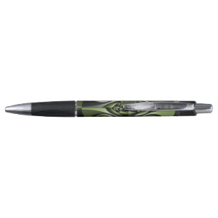 White Green Forest Mini Spheres Pen