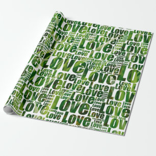 White & Green Lawn Care Service  Wrapping Paper