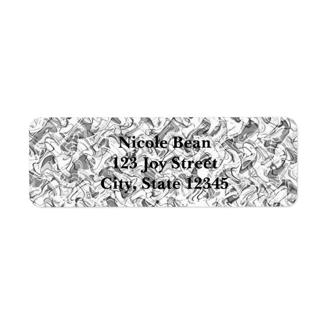 White & Grey Abstract Smoke Grunge Boys Sticker (Front)