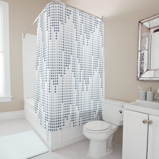 White Grey Blue polka dots matrix (In Situ)