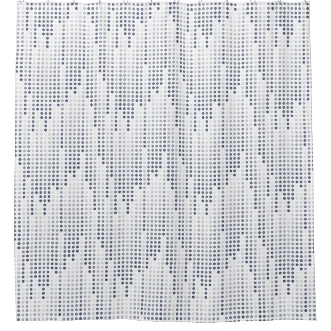 White Grey Blue polka dots matrix (Front)