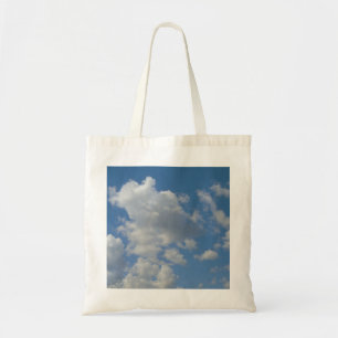 White/Grey Clouds and Blue Sky Tote Bag