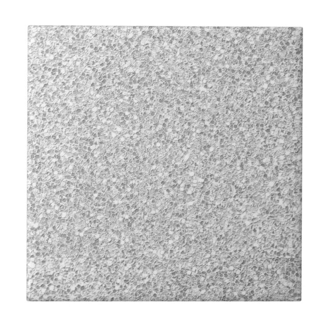 White Grey Granite Stone - Mosaic Dots Tile (Front)