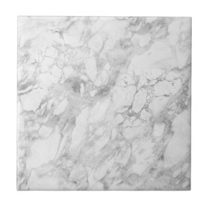 White Grey Marble Classic Elegant Beauty Glitz Tile