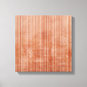 White Grey Rust striped Abstract Canvas Print