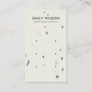 WHITE GREY TERRAZZO 3 STUD EARRING DISPLAY CARD